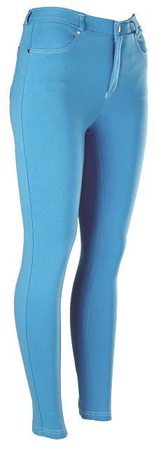 Legacy Junior Contrast Stitching Jods Blue / White