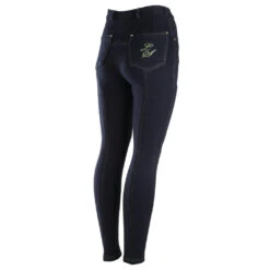 Legacy Junior Contrast Stitching Jods Navy / Lime -Equestrian Equipment Shop 0005514 legacy junior contrast stitching jods navy lime
