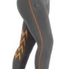 Firefoot Ladies Burnby Breeches Charcoal/Orange -Equestrian Equipment Shop 0010466 firefoot ladies burnby breeches charcoalorange 600