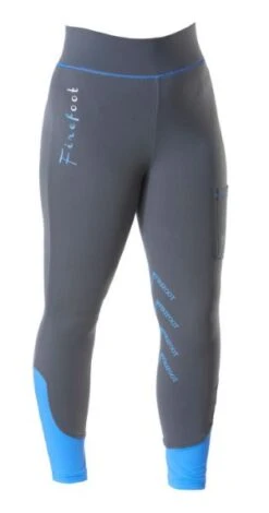 Firefoot Kids Ripon Fleece Lined Breeches Charcoal/Impact Blue