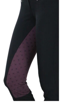 HyFashion Knightsbridge Ladies Breeches Black/Fig -Equestrian Equipment Shop 0013018 hyfashion knightsbridge ladies breeches blackfig