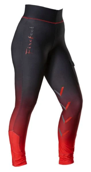 Firefoot Ladies Ripon Ombre Breeches Charcoal/Red 3 Firefoot Ladies Ripon Ombre Breeches Charcoal/Red