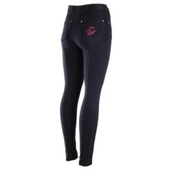 Legacy Junior Contrast Stitching Jods Navy / Raspberry
