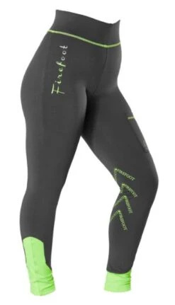 Firefoot Ladies Ripon Breeches Charcoal/Lime