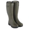 Le Chameau Country Wool Lined Wellies Vert Chameau -Equestrian Equipment Shop 0016139 le chameau country wool lined wellies vert chameau