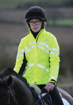 Weatherbeeta Reflective Heavy Padded Waterproof Jacket Hi Vis Yellow