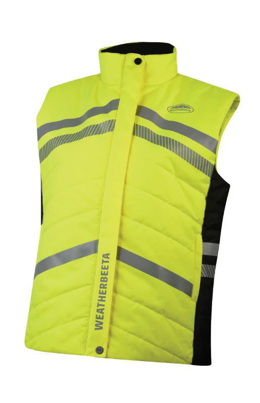 Weatherbeeta Reflective Heavy Quilted Gilet Jacket Hi Vis Yellow 3 Weatherbeeta Reflective Heavy Quilted Gilet Jacket Hi Vis Yellow