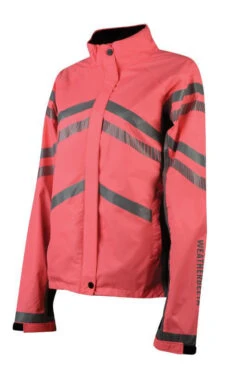 Weatherbeeta Reflective Lightweight Waterproof Jacket Hi Vis Pink