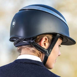 Charles Owen HALO Black/Platinum -Equestrian Equipment Shop 0016863 charles owen halo blackplatinum 1