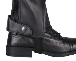 QHP Chap Shimmer Adult Black -Equestrian Equipment Shop 0017809 qhp chap shimmer adult black