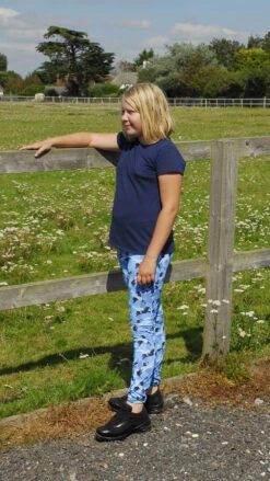 Rhinegold Childrens Full Seat Tights Pony Print -Equestrian Equipment Shop 0018214 rhinegold childrens full seat tights pony print