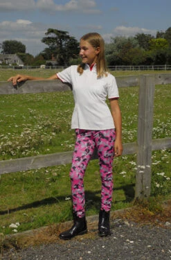 Rhinegold Childrens Full Seat Tights Pony Print -Equestrian Equipment Shop 0018215 rhinegold childrens full seat tights pony print