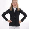 QHP Junior Competition Jacket Juliet Black -Equestrian Equipment Shop 0018848 qhp junior competition jacket juliet black