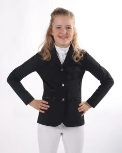 QHP Junior Competition Jacket Juliet Black