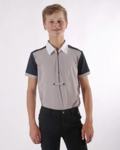 QHP Junior Competition Shirt Kyle Beige