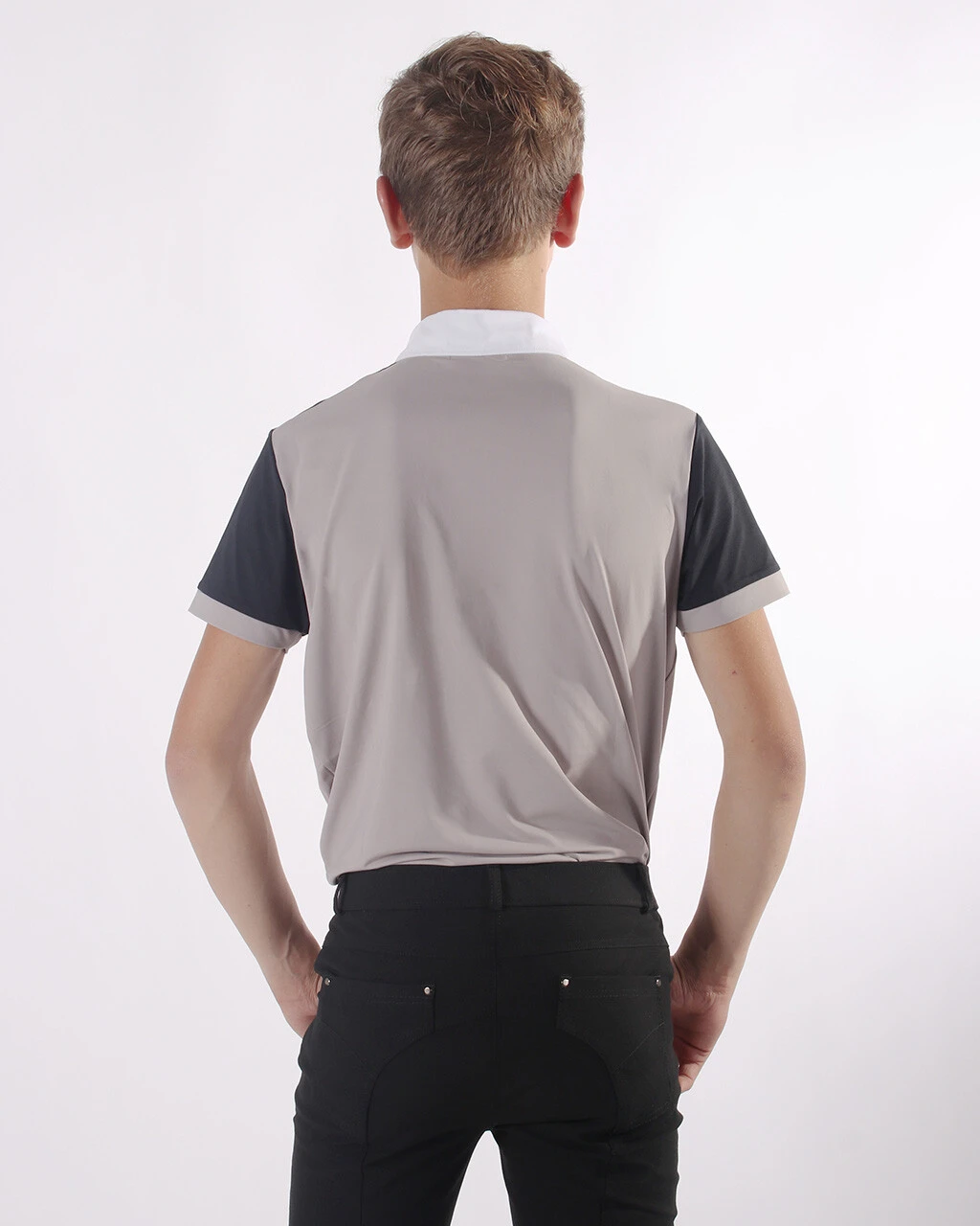 QHP Junior Competition Shirt Kyle Beige 5 QHP Junior Competition Shirt Kyle Beige - Image 3