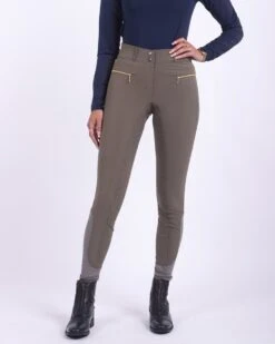 QHP Tara Full Grip Breeches Olive