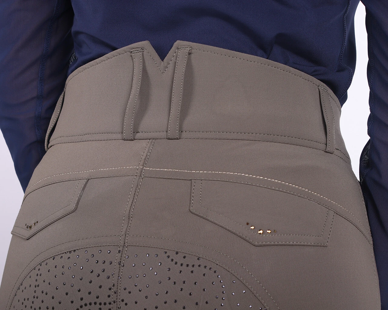 QHP Tara Full Grip Breeches Olive 5 QHP Tara Full Grip Breeches Olive - Image 3