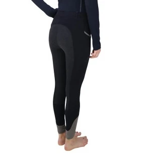 Hy Sport Active Riding Tights Midnight Navy / Pencil Point Grey 4 Hy Sport Active Riding Tights Midnight Navy / Pencil Point Grey - Image 2