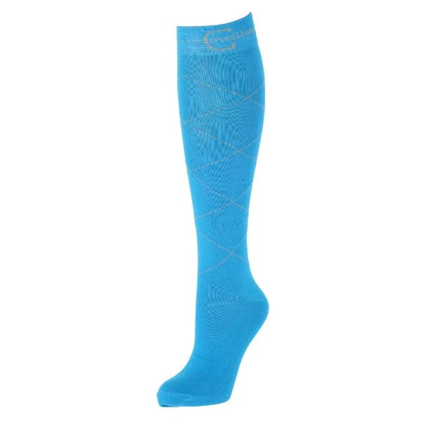 Covalliero Riding Socks Check Aqua 3 Covalliero Riding Socks Check Aqua