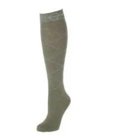 Covalliero Riding Socks Check Avocado