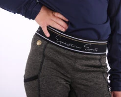 QHP Junior Riding Tights Senne Full Grip Olive -Equestrian Equipment Shop 0021257 qhp junior riding tights senne full grip olive