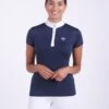 QHP Marit Competition Shirt Navy -Equestrian Equipment Shop 0021325 qhp marit competition shirt navy