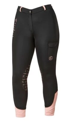 Firefoot Ladies Ripon Low Rise Breeches Black / Rose Gold