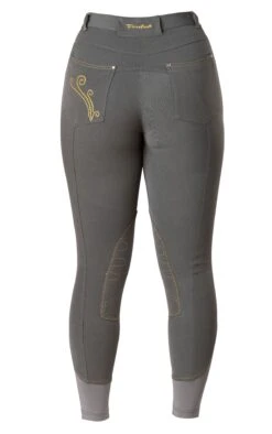 Equestrian Equipment Shop -Equestrian Equipment Shop 0022294 firefoot ladies thornton breeches charcoal mustard