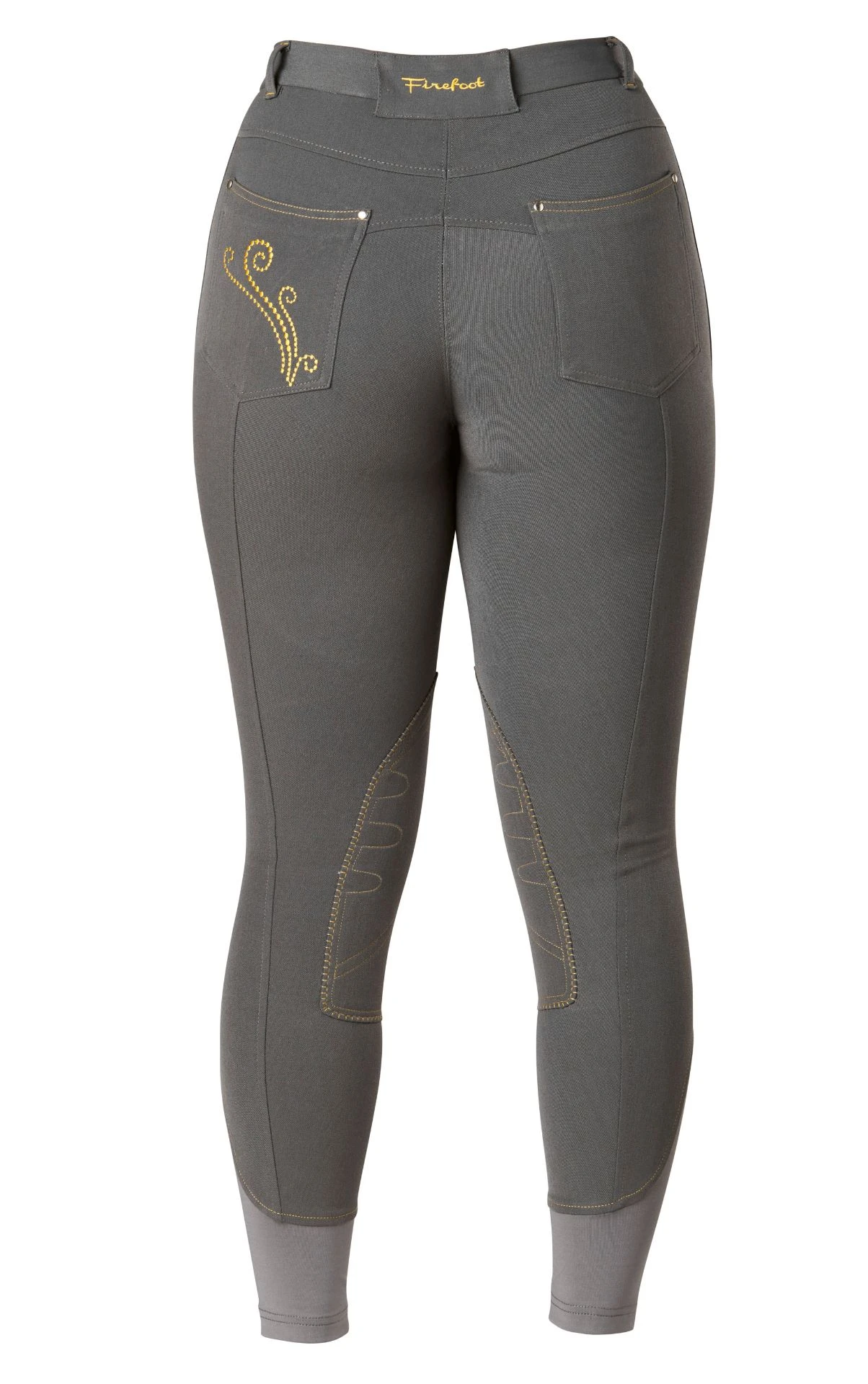 Firefoot Ladies Thornton Breeches Charcoal / Mustard 4 Firefoot Ladies Thornton Breeches Charcoal / Mustard - Image 2