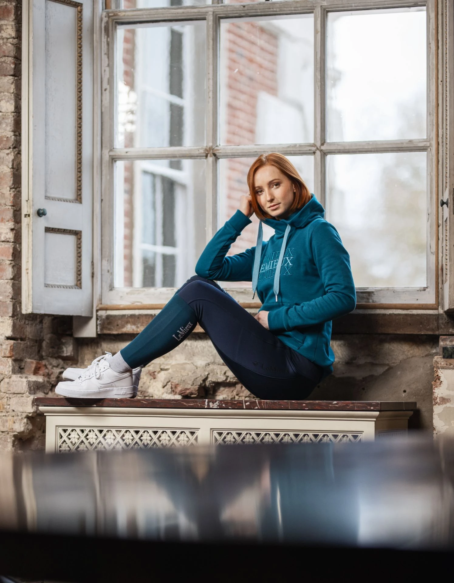 Le Mieux Brushed Pull On Breech Navy 4 Le Mieux Brushed Pull On Breech Navy - Image 2