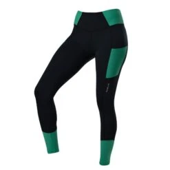 Dublin Power Performance Mid Rise Colour Block Tights Black/Emerald
