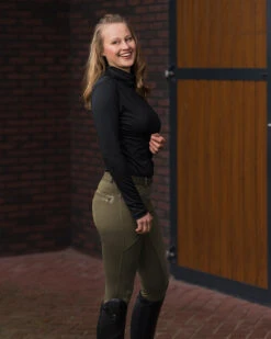 QHP Monica Full Grip Breeches Olive -Equestrian Equipment Shop 0024390 qhp monica full grip breeches olive