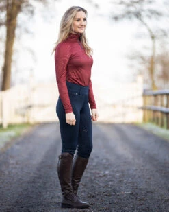 QHP Riding Tights Sandrine Full Grip Navy -Equestrian Equipment Shop 0024398 qhp riding tights sandrine full grip navy