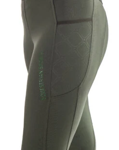 QHP Riding Tights Sandrine Full Grip Olive -Equestrian Equipment Shop 0024400 qhp riding tights sandrine full grip olive