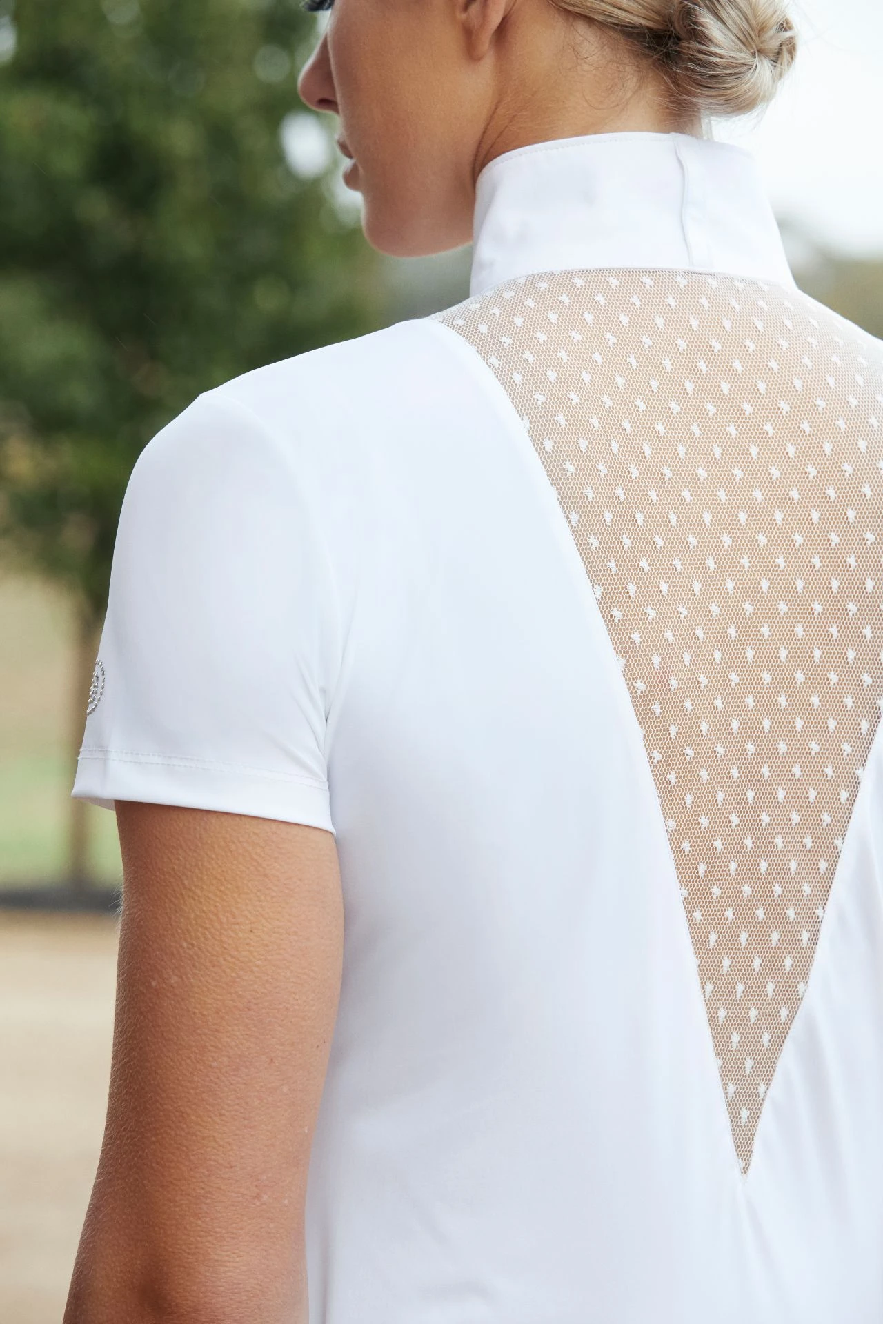 Dublin Ladies Tara Competiton Lace Shirt White 5 Dublin Ladies Tara Competiton Lace Shirt White - Image 3