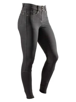 Agaso Full Seat Denim Breech Denim Black