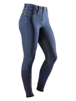 Agaso Full Seat Denim Breech Denim Blue