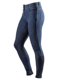 Agaso Full Seat Denim Breech Denim Blue -Equestrian Equipment Shop 0024719 agaso full seat denim breech denim blue