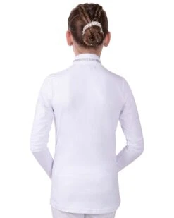 QHP Junior Competition Shirt Fenna White -Equestrian Equipment Shop 0025057 qhp junior competition shirt fenna white