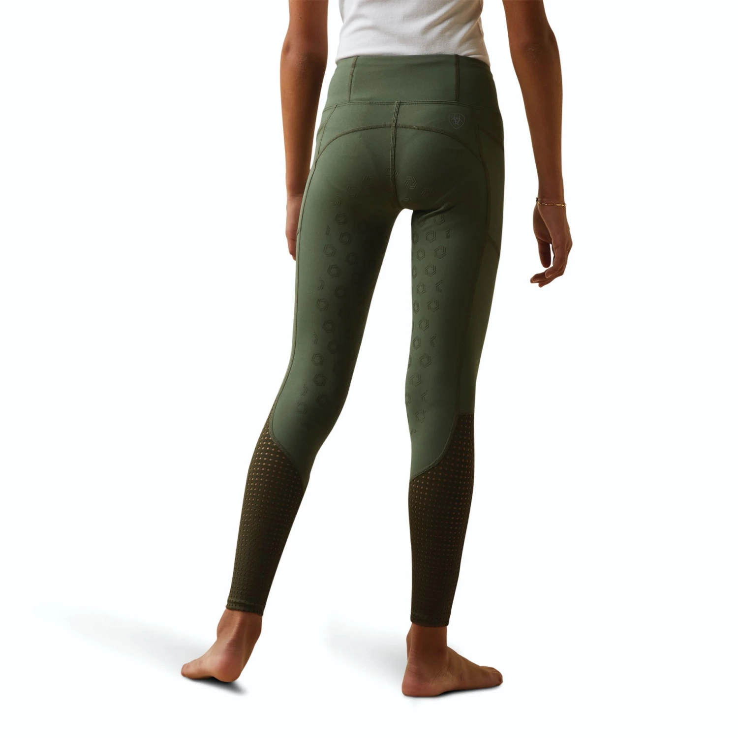 Ariat Youth Eos Full Seat Tight Beetle/Forest Mist 4 Ariat Youth Eos Full Seat Tight Beetle/Forest Mist - Image 2