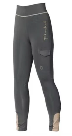 Firefoot Kids Bankfield Fleece Lined Breeches Grey/Mink