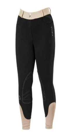 Firefoot Kids Farsley Fleece Lined Breeches Black/Mink
