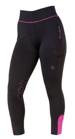Firefoot Ladies Bankfield Basic Breeches Black/Fuchsia