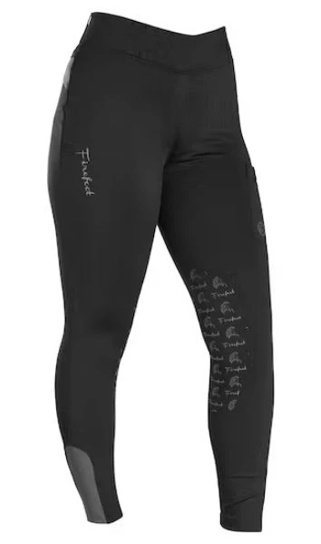 Firefoot Ladies Bankfield Basic Breeches Black/Grey 3 Firefoot Ladies Bankfield Basic Breeches Black/Grey