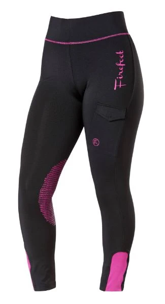 Firefoot Ladies Bankfield Fleece Lined Breeches Black/Fuchsia 3 Firefoot Ladies Bankfield Fleece Lined Breeches Black/Fuchsia