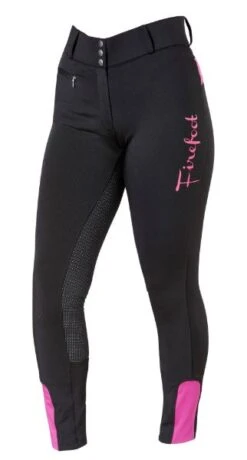 Firefoot Ladies Bankfield Sticky Bum Breeches Black/Fuchsia
