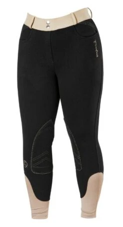 Firefoot Ladies Farsley Fleece Lined Breeches Black/Mink