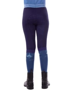 QHP Junior Riding Tights Yazz Full Grip Navy -Equestrian Equipment Shop 0025802 qhp junior riding tights yazz full grip navy
