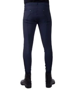 QHP Mens Novan Knee Grip Breeches Navy -Equestrian Equipment Shop 0025822 qhp mens novan knee grip breeches navy